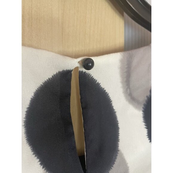 Ann Taylor Womens Silk Top Sz 2 Shirt Blouse Polka Dot Short Sleeve Party Career - Picture 5 of 6